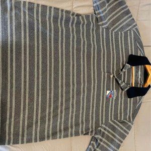 NEW YORK RANGERS SHORT SLEEVE SHIRT. GEAR. SIZE XL. GREY/WHITE